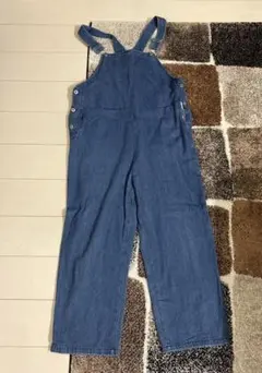 green parks デニムサロペット ワイドレッグ