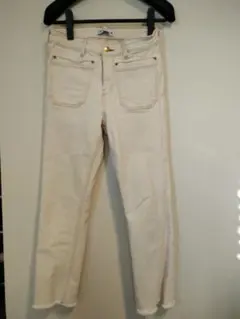 ZARA ホワイトデニムパンツ レディースM
