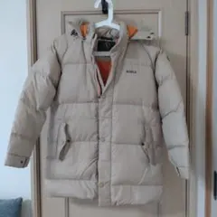 AIGLE ベージュ ダウンコート フード付き　150サイズ