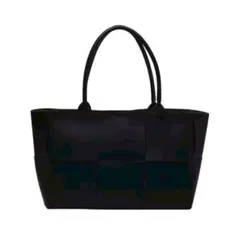 高見え オリジナル編み込みバッグ ブラックMサイズ　レディース　オシャレ