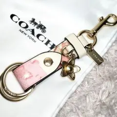 日本限定品！COACH コーチ キーホルダー 花柄 フラワー - メルカリ