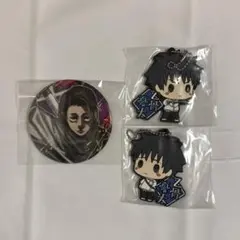 呪術廻戦 乙骨憂太 コレクション缶バッジ ラバーキーホルダー