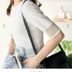 クラシカルエルフ　袖口シアーリブニット　 L 美品