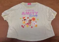 LOVE RABBY Tシャツ 140cmラブラビ　イエロー 熊 半袖ドルマン