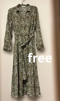 chocolat raffine 花柄シャツワンピース