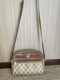 オールドグッチ ショルダーバッグ シェリーライン GGスプリーム PVC