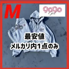 9090 girl 90 Logo Hoodie Sweat Pants グレー