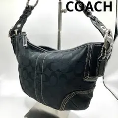 【美品】COACH コーチ ショルダーバッグ ハンドバッグ ソーホー 黒