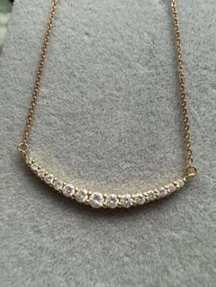 1ct 天然ダイヤモンドスマイルネックレス PT950 〜45cm - メルカリ