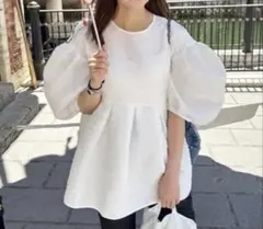 ガーリッシュ girlish ボンボリチェックTシャツ ホワイト 新品未使用