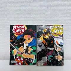 DEMON SLAYER ・KIMETSU 1巻 2巻　鬼滅の刃　英語版
