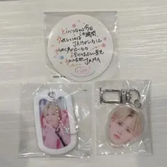 JO1 白岩瑠姫 顔面アクキー ドッグタグ ステッカー カプセルトイ セット