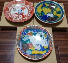 金正陶器★ドラえもん九谷焼小皿3枚セット【日本製】