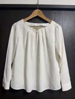 NATURAL BEAUTY BASIC/アイボリー 長袖ブラウス