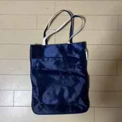 ネイビー トートバッグ　花柄内装のサムネイル