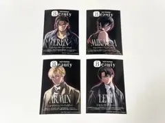 進撃の巨人 エレン ミカサ アルミン リヴァイ ブロマイド　ネットプリント L