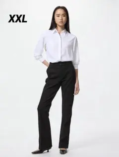 試着のみ✨】UNIQLOスリムフレアトラウザージーンズ 丈長め XXL