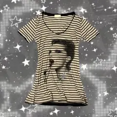 archive 平成ギャル 00s スワロ ボーダーTシャツ チュニック Y2Kのサムネイル