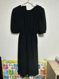 【美品】11号　冠婚葬祭　フォーマル　ブラック　ワンピース