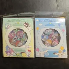 【週末値下げ☆】サンリオ カプセルフレークステッカー 2種セットのサムネイル