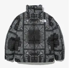 ノベルティ ロフティ ダウンジャケット　ノースフェイス　黒　パンダナ　ヌプシ　S