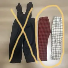 チェックパンツ2着セット❁︎