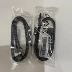 【新品未開封】SATAケーブル 2本セット ストレートx1 片L字x1 40cm