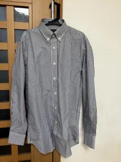 Back Point ストライプ ワイシャツ M