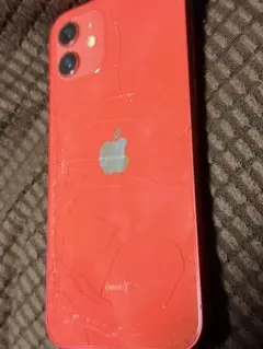 Apple iPhone 12 (PRODUCT(RED)) 本体 背面割れあり