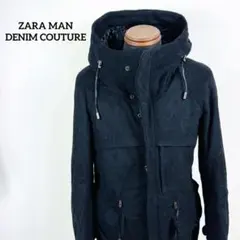 ZARA MAN DENIM COUTURE モッズコート　ブラック　0313k