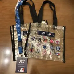 MLB 透明トートバッグ 2個セット　ネックストラップ1個おまけ付きのサムネイル