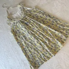 ADAM ET ROPE アダムエロペ　ノースリーブワンピース　花柄　総柄