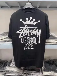 【サイズL】Stussy FW22 OLD SKOOL Tシャツ Black