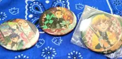鬼滅の刃 ありがとう チェキ風ブロマイド 缶バッジ 8点 まとめ売り