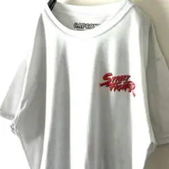 激レア カプコン ストリートファイター Tシャツ L ホワイト 白 古着のサムネイル