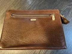 BALLY バリー　クラッチバック　セカンドバッグ　ブラウン