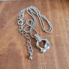 シルバーリング型ペンダントネックレス