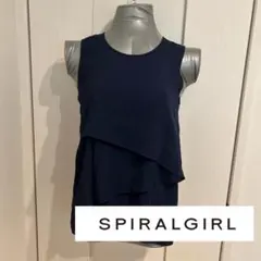 SPIRALGIRL ネイビー ノースリーブ チュニックのサムネイル