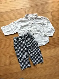 バースデイ　テータテート　シャツ　トップス　チェック　パンツ　韓国　綿100%