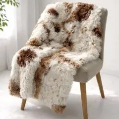 Morocco fare trade fur blanket rug