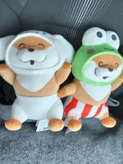 可愛い嘘のカワウソ×サンリオキャラクターズ BIGぬいぐるみ③ 全2種 コンプ