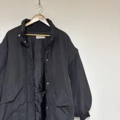 袖取外し可 SELECT MOCA 2WAYオーバーサイズ中綿ジャケット 黒