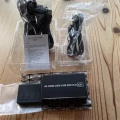 箱無　KVMスイッチ4K60Hz HDMI USB切替器 PC4台用4入力1出力