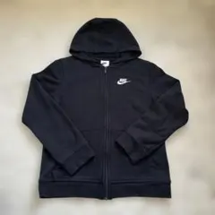 【定番】NIKE ナイキ フルジップ パーカー 150 ブラック
