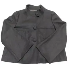 美品✨ INDIVI インディヴィ ショートコート アンゴラ混 黒 40 Ｌ上着