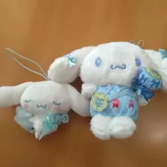 サンリオ　シナモロール ぬいぐるみ マスコットストラップ付き　チュッパチャプス