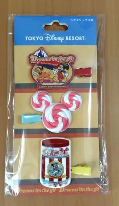 東京ディズニーリゾート ヘアクリップ3個セット