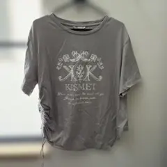 KISMET プリント 半袖 Tシャツ グレー