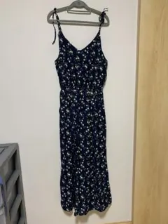 【COLZA】ネイビー花柄マキシドレスのサムネイル