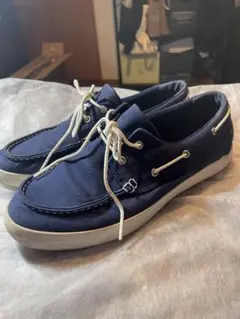 美品☆お洒落✨Timberland デッキシューズ デニム ネイビー スニーカー 